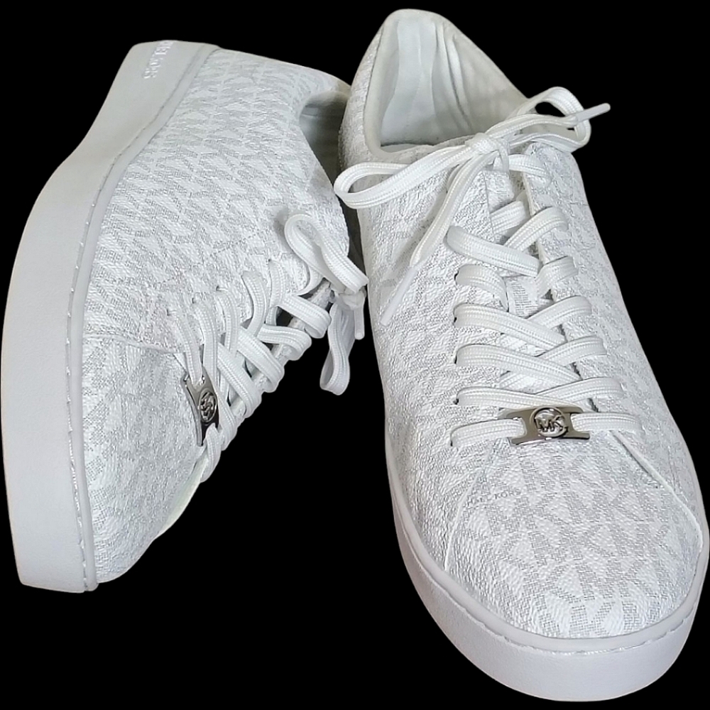 NEW! Michael Kors Keaton Monogram-Print Sneakers. Size 11M